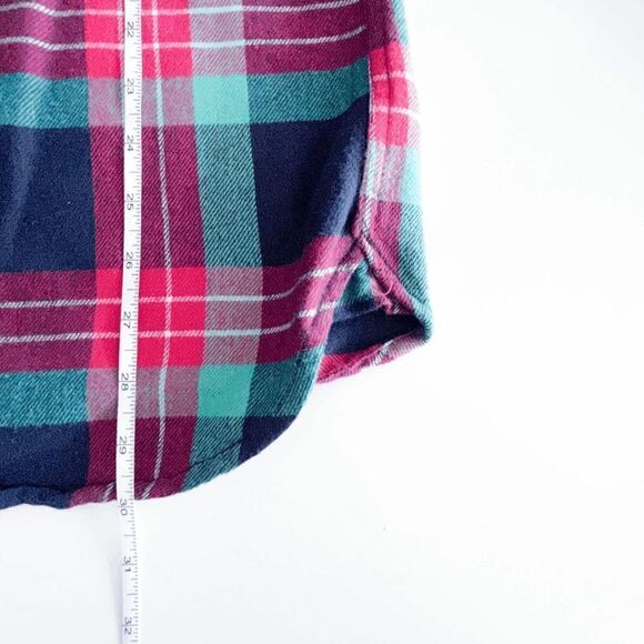 Modern Amusement Mens Shirt Casual Button Front Long Sleeve Plaid Red Large - Picture 6 of 7